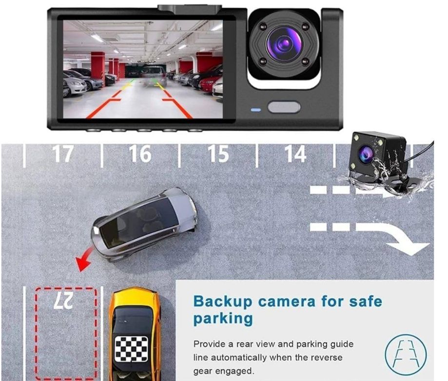 Caméra embarquée pour voiture (Dashcam) Full HD 1080P