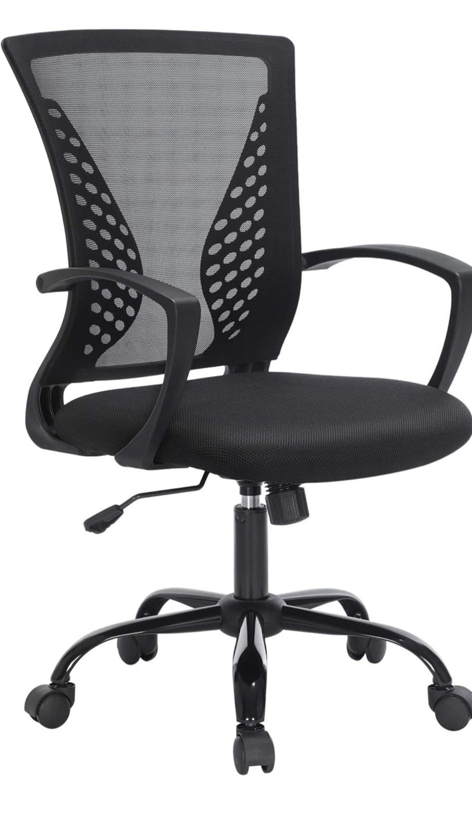 Chaise de Bureau Moderne en Maille - Noir