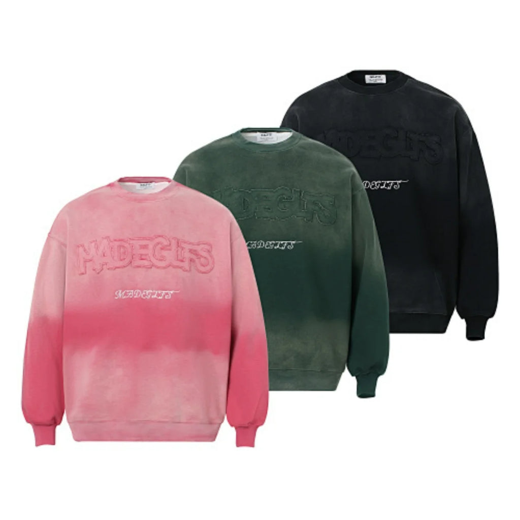 Sweat-shirt pour hommes et femmes, vêtements de rue, nouvelle tendance, industrie lourde, délavé, brodé, de style Antique