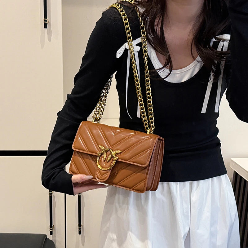 Sac à bandoulière en toile pour femme moderne 2026, matériau robuste, bandoulière réglable, sac à main de luxe au design célèbre