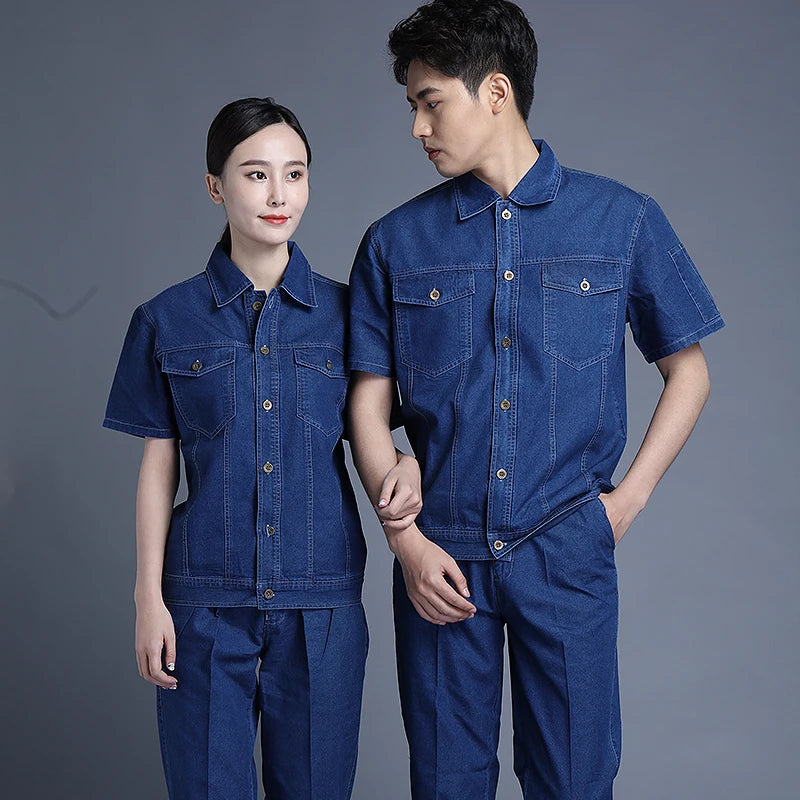 Vêtements de travail avec logo imprimé pour hommes, uniformes d'atelier, vêtements de mécanicien