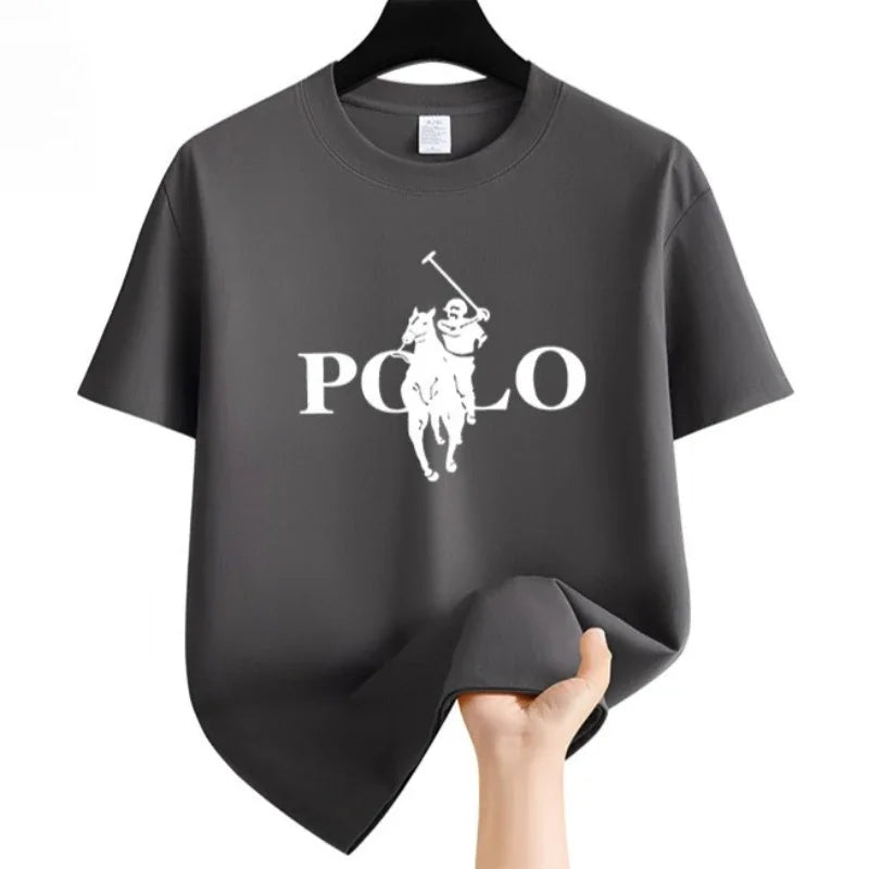 Vêtements de marque pour hommes, mode estivale, shorts décontractés pour affaires, t-shirt à manches courtes polyvalent à col rond, t-shirt respirant