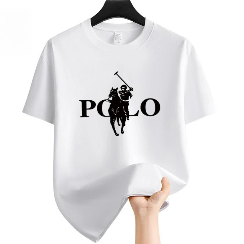 Vêtements de marque pour hommes, mode estivale, shorts décontractés pour affaires, t-shirt à manches courtes polyvalent à col rond, t-shirt respirant