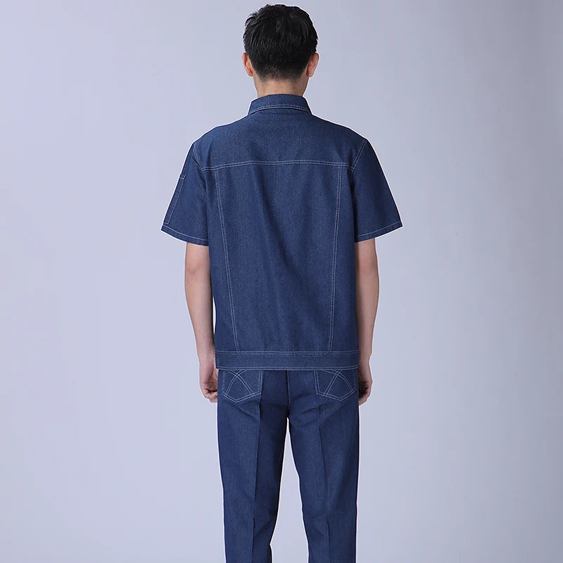 Vêtements de travail avec logo imprimé pour hommes, uniformes d'atelier, vêtements de mécanicien