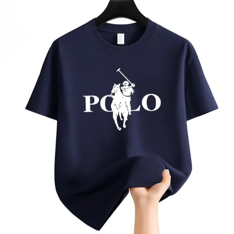 Vêtements de marque pour hommes, mode estivale, shorts décontractés pour affaires, t-shirt à manches courtes polyvalent à col rond, t-shirt respirant