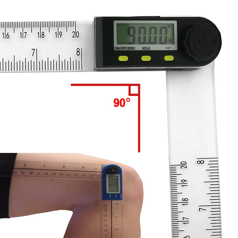 Goniomètre numérique électronique pour orthopédie, orthopédie, chiropratique, médecine sportive, sciences animales, thérapie professionnelle