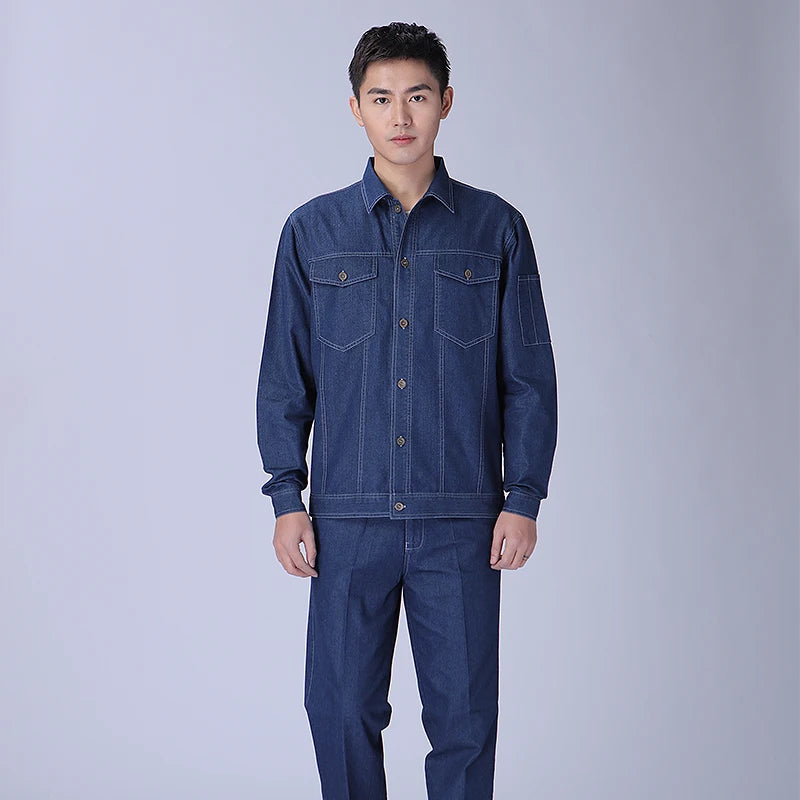 Vêtements de travail avec logo imprimé pour hommes, uniformes d'atelier, vêtements de mécanicien