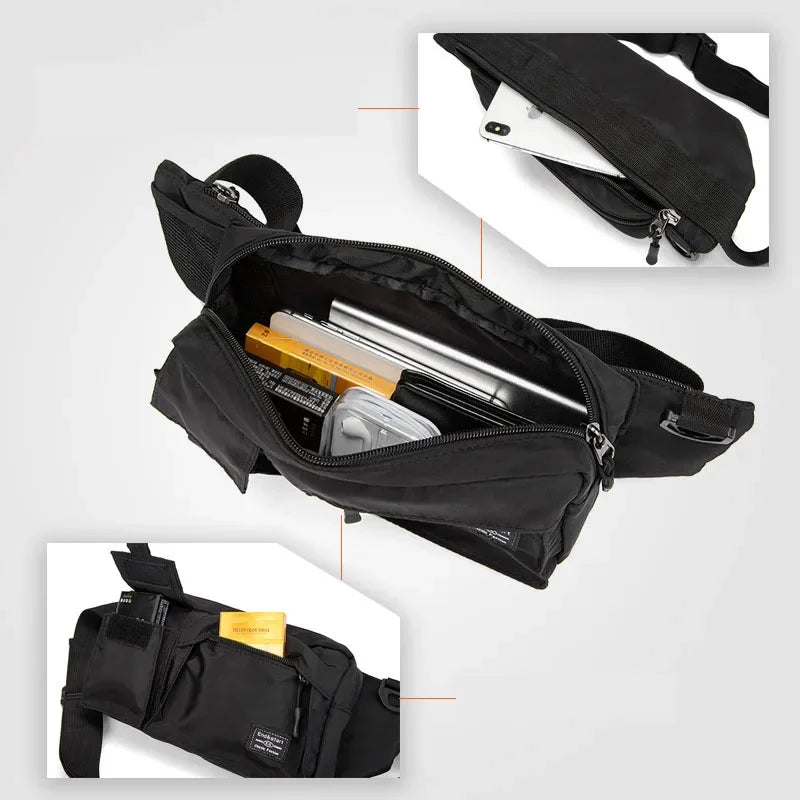 Sac de poitrine pour hommes essentiels petit cartable homme taille épaule sac de créateur mâle moto côté toile ceinture sacs 가sac bolsos