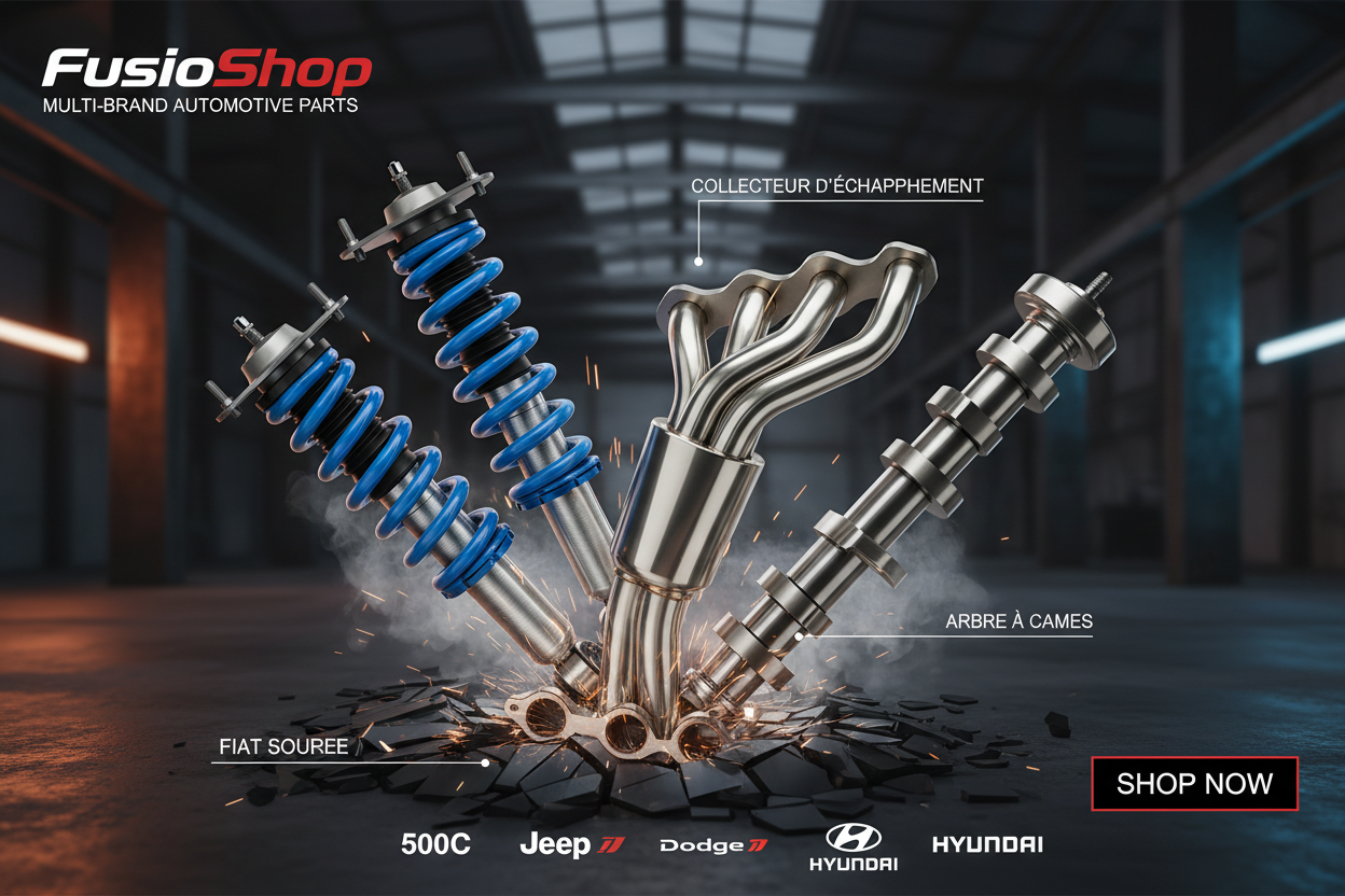 Bannière FusioShop pièces auto